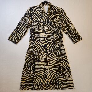 J.McLaughling Zebra Print Women's Dress Size M
